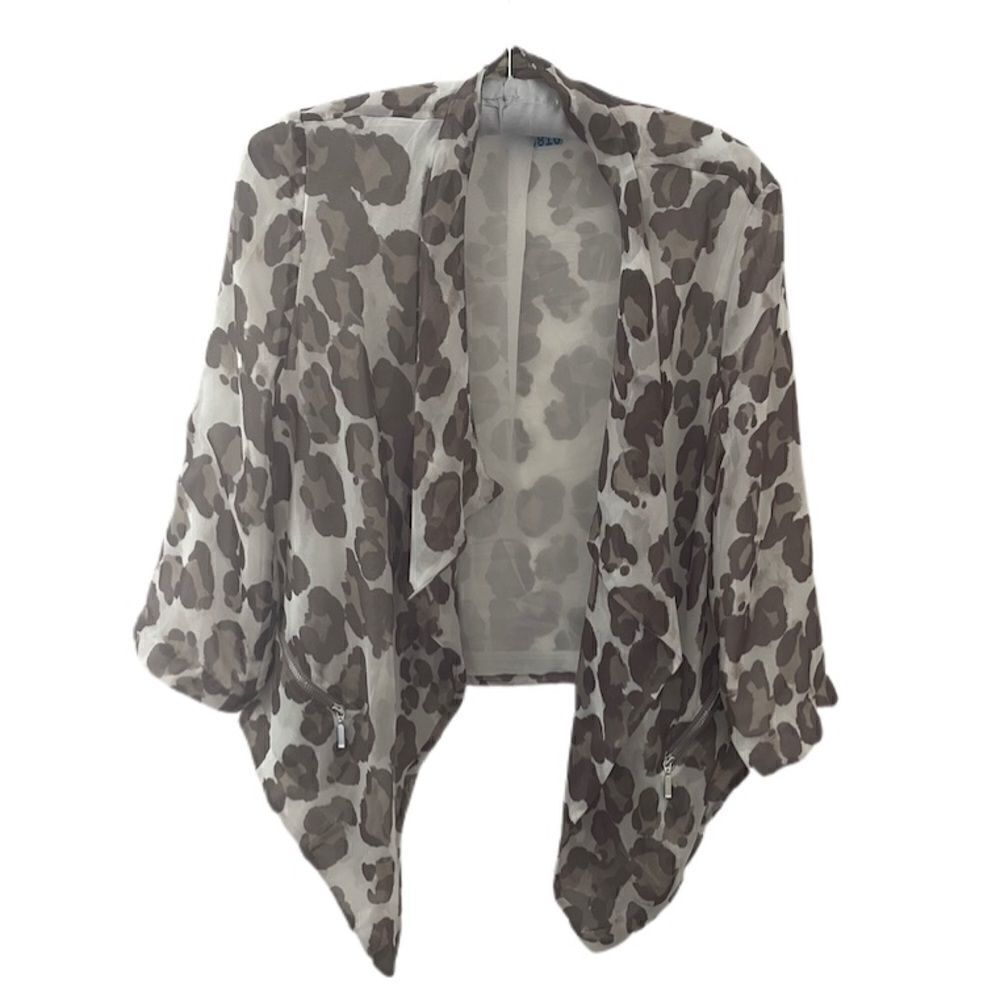 Chico's Animal Print Cardigan